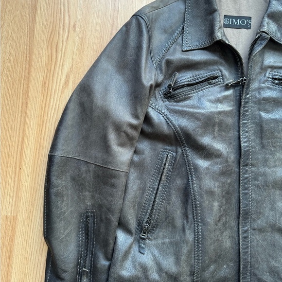 Vintage GIMO's Leather Jacket size 54 - Picture 2 of 12